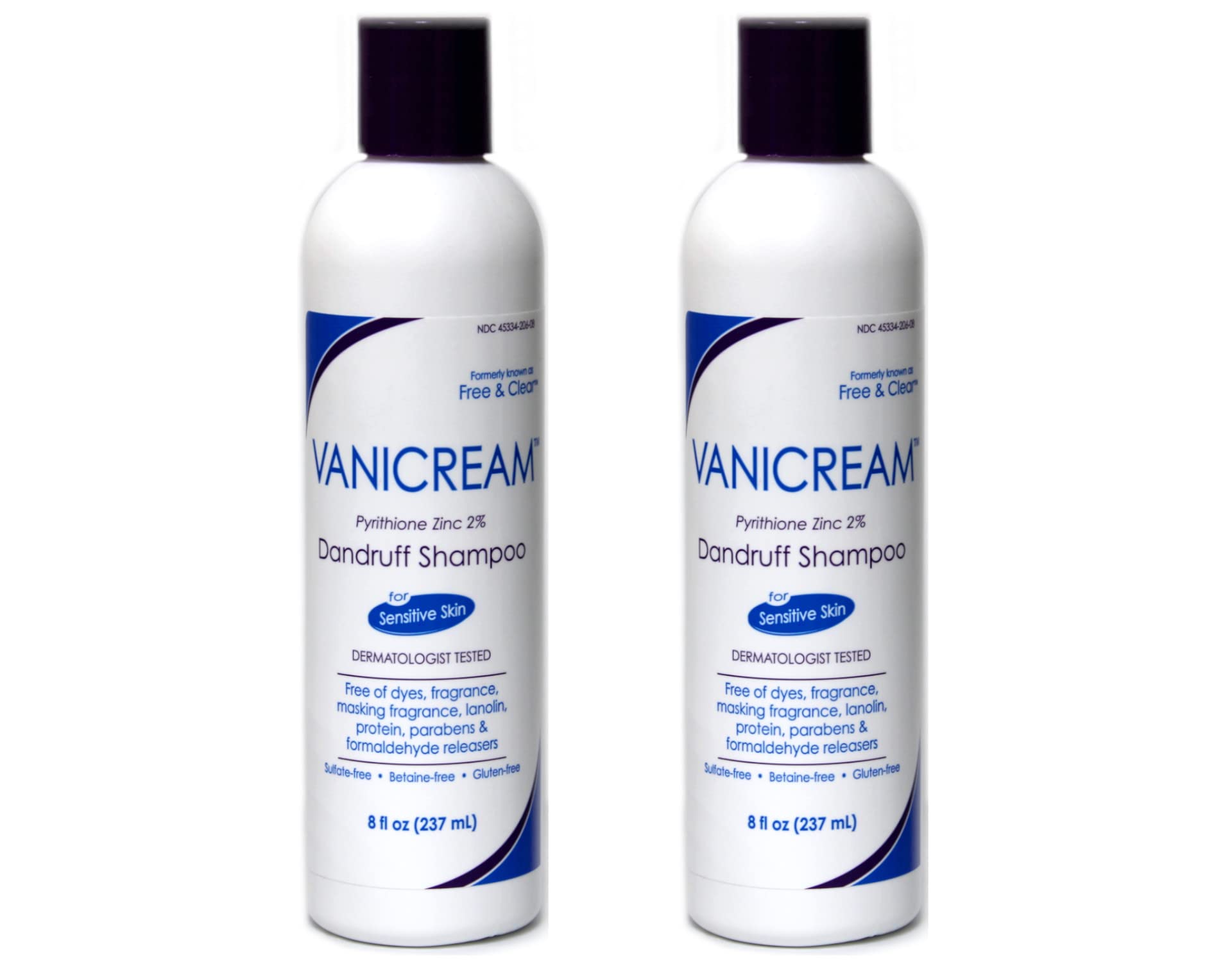 Vanicream Medicated Anti-Dandruff Shampoo 8 fl oz Each (Pack of 2)