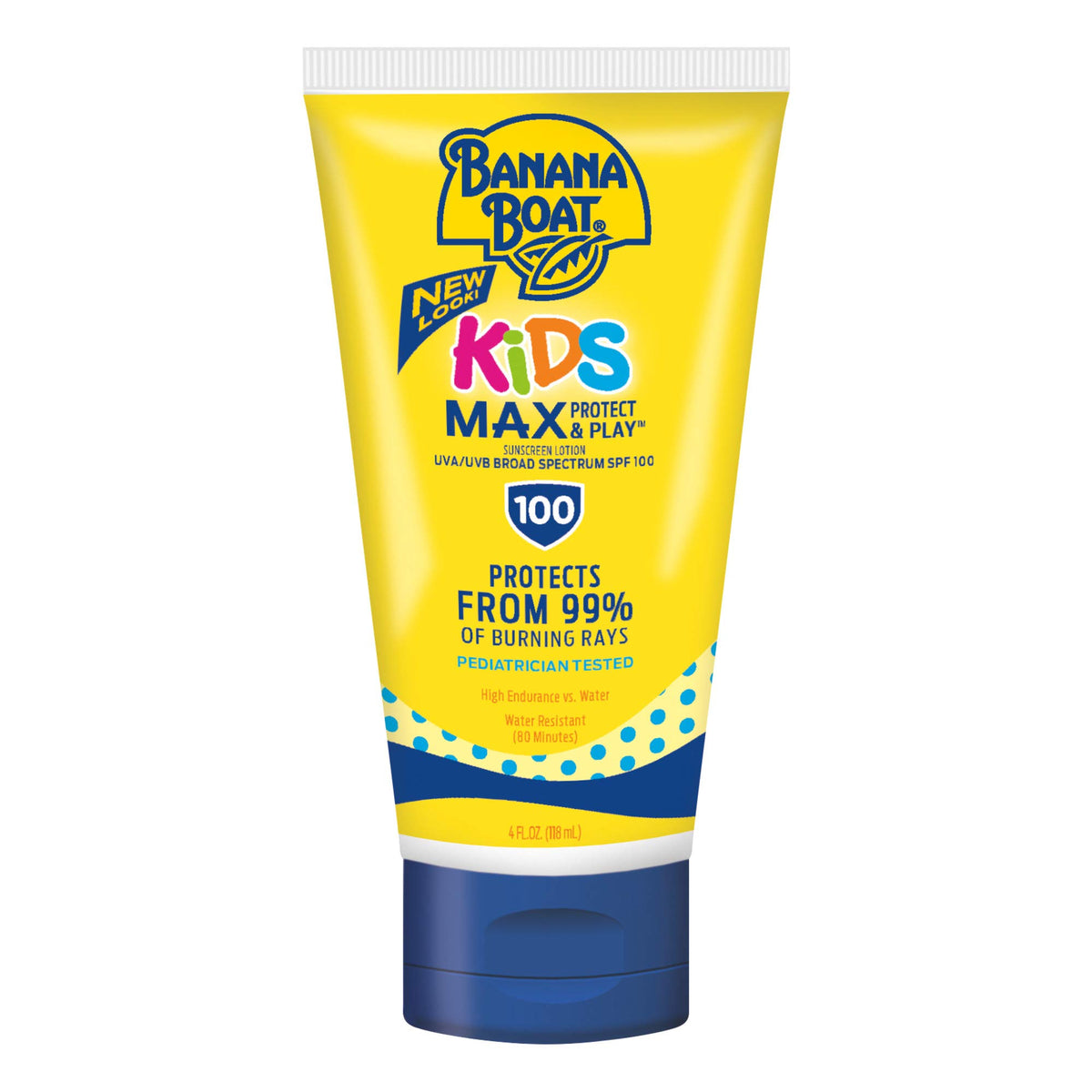 Banana Boat Kids Max Protect & Play Lotion Sunscreen SPF 100 4oz