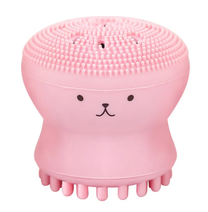 Zenvia Beauty silicone cleansing brush with soft bristles for gentle facial cleansing and skincare routine.