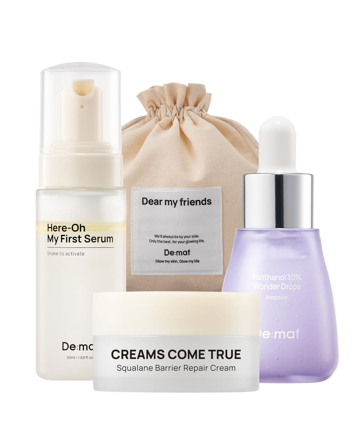 De:Maf Welcome Kit Skincare Set 3 Essential Skincare Products With product image
