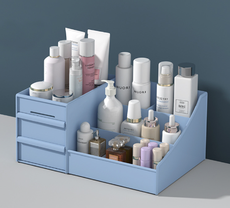 Zenvia Beauty multifunctional drawer storage box with multiple compartments for organized cosmetics and beauty tools.