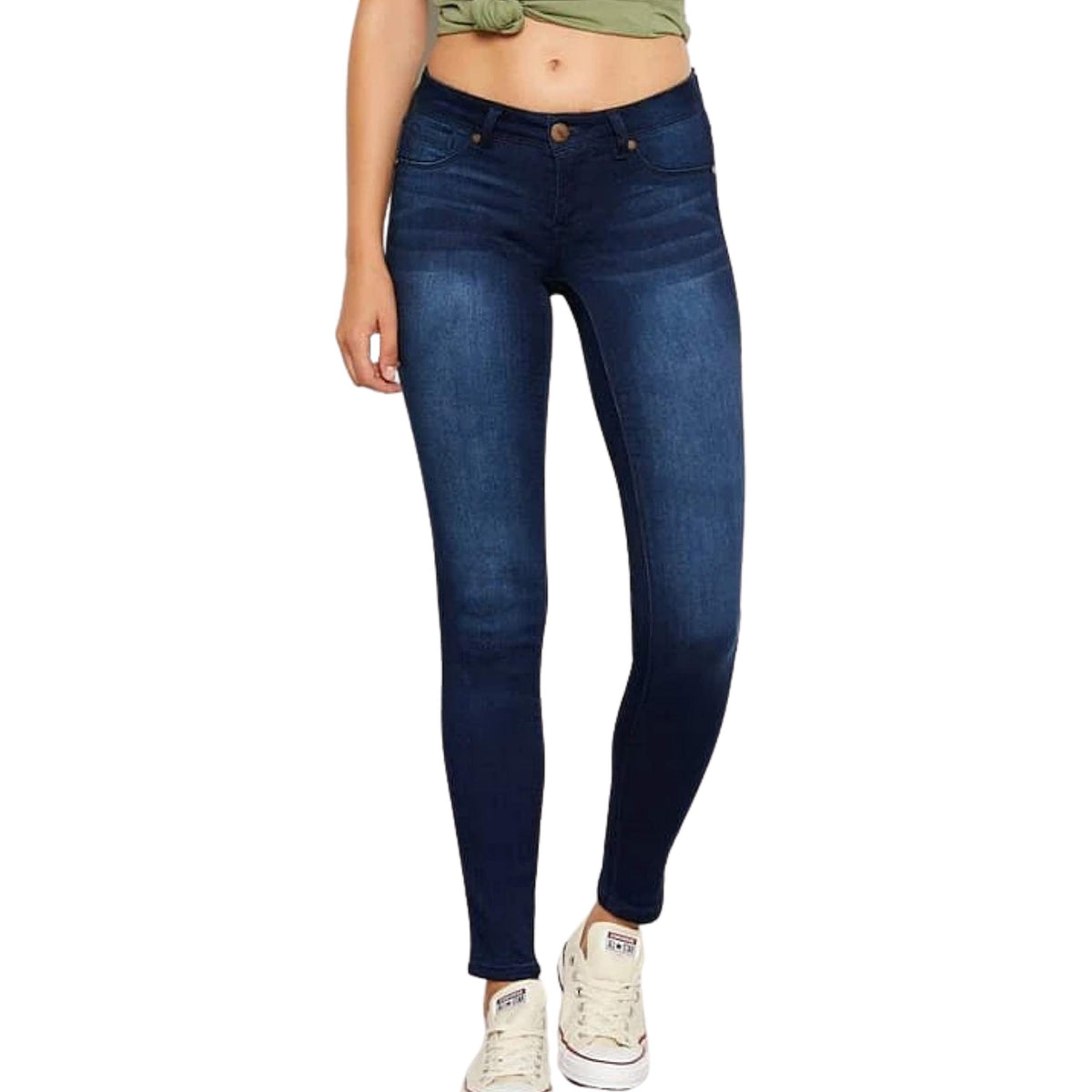 1822 Denim Womens 30" Mid-Rise Butter Skinny Jeans (27 Raquel) — product view 2