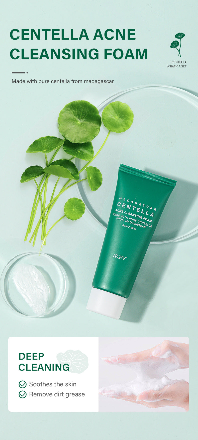 Zenvia Beauty Centella Skin Repair Kit with soothing creams and serums for skin healing and rejuvenation.