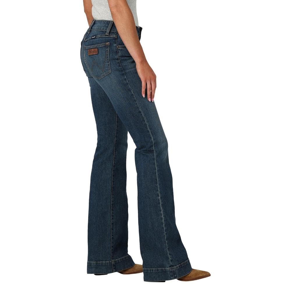 Wrangler Womens Retro Mae Wide Leg Trouser Janet Wash Jeans Denim 30x36 — product view 1
