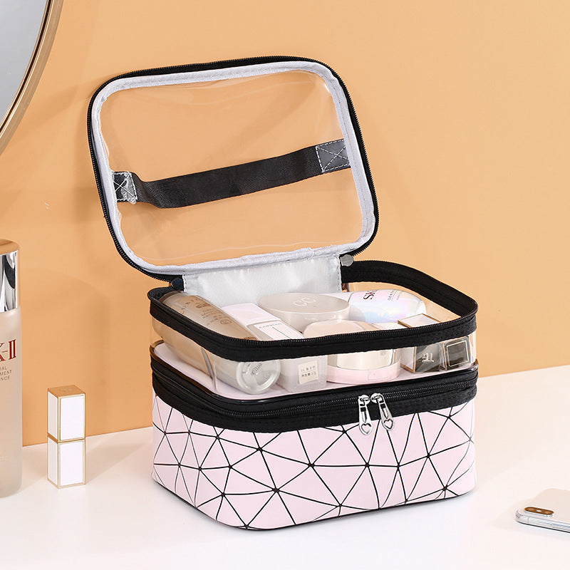 Double-Layer Makeup Organizer Box – product view 6