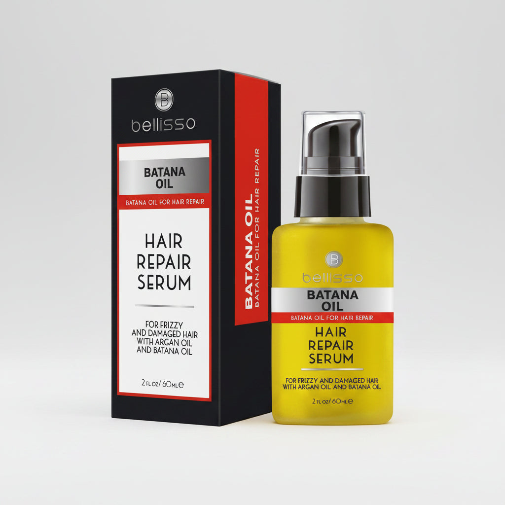 Zenvia Beauty Batana Oil Hair Serum Repair bottle with dropper, nourishing hair treatment for shine and damage repair.