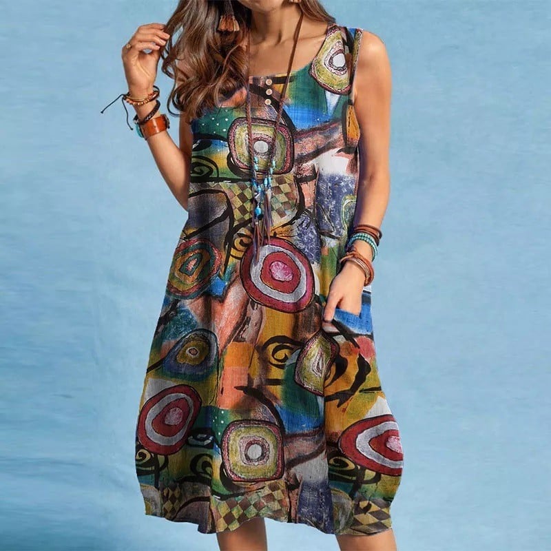 Summer Floral Print Dress For Women product image