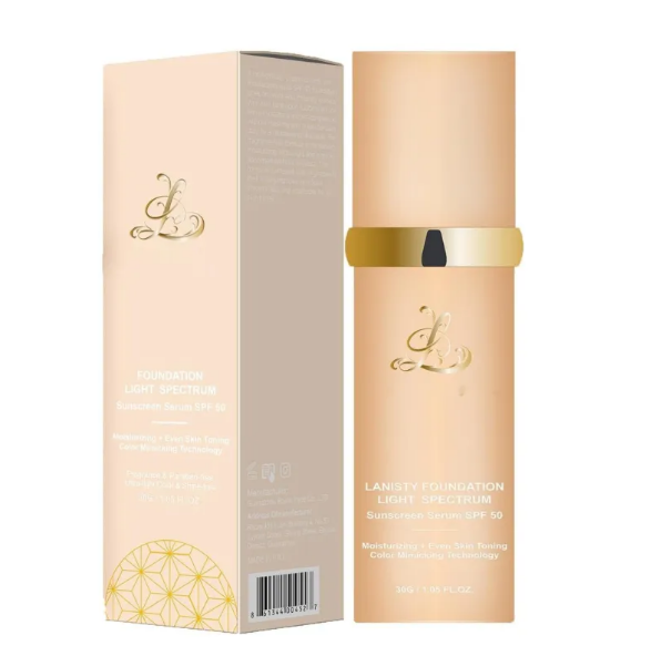 Zenvia Beauty color-changing concealer foundation tube with applicator, showing the sleek packaging and product details.