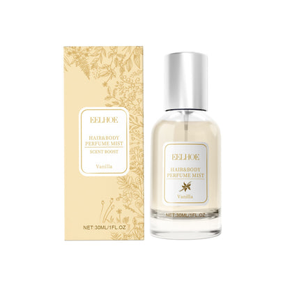 Perfume bottle and packaging with 'Eelhoe' branding on a white background