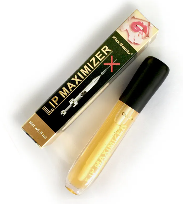 Zenvia Beauty Lip Oil Maximizer applying clear, nourishing lip oil on lips for a glossy, hydrated look