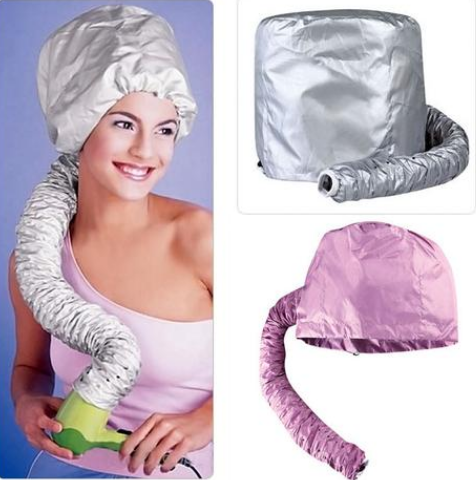 Zenvia Beauty heated hair care cap with adjustable strap and control dial for even heat distribution during hair treatments.