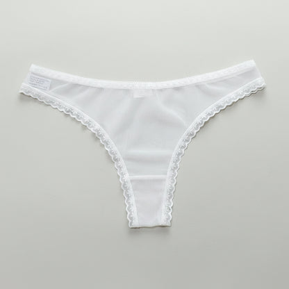 White lace-trimmed underwear on a magazine with 'The Simple Things' title.