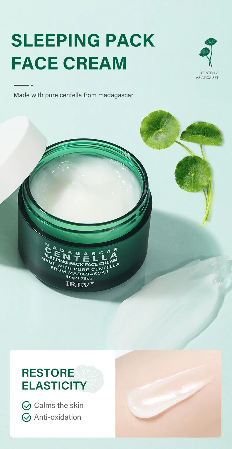 Zenvia Beauty Centella Skin Repair Kit with soothing creams and serums, displayed in white packaging with botanical accents.