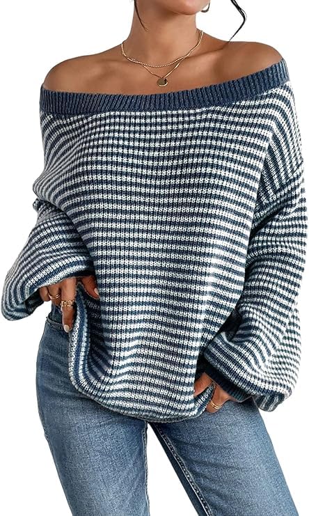 Fronage Striped Oversized Sweater