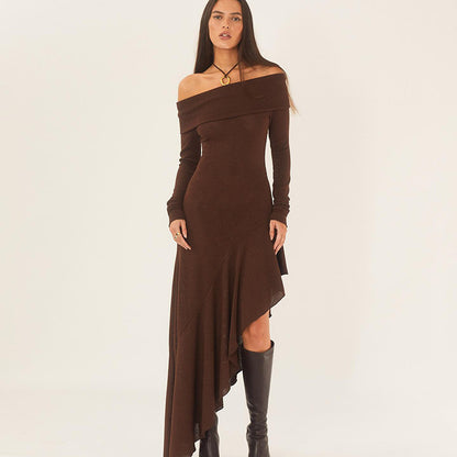 Women's Ruffled Long Sleeve Dress