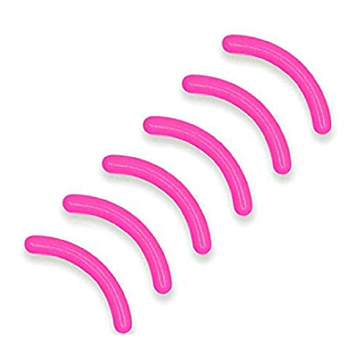 24 Pcs Curler Refill EyeLash Curler Refill Pads Silicone Rubber Soft Curler Replacement Refills Pads for Universal Eyelash Curler (Dark Pink)