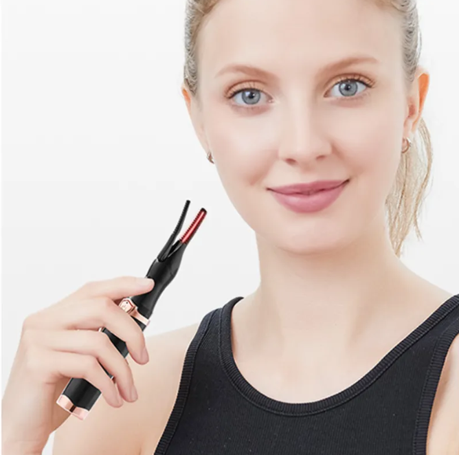 Rechargeable 360 Rotating Portable Eyelash Curler, Electric Heated product image
