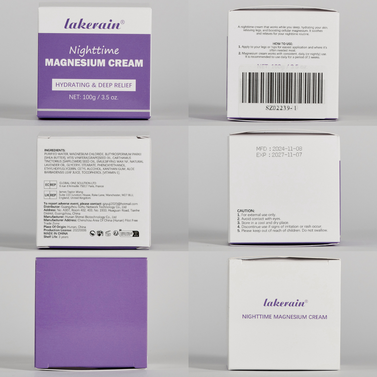 Magnesium Body Lotion for Evening Care