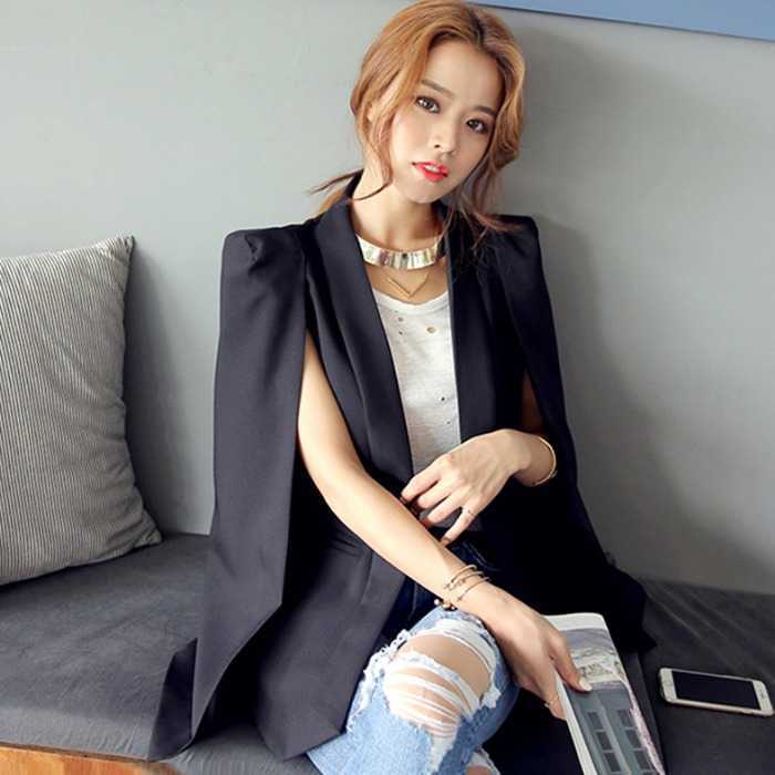 Women's Cape-Shawl Blazer Jacket – product view 11
