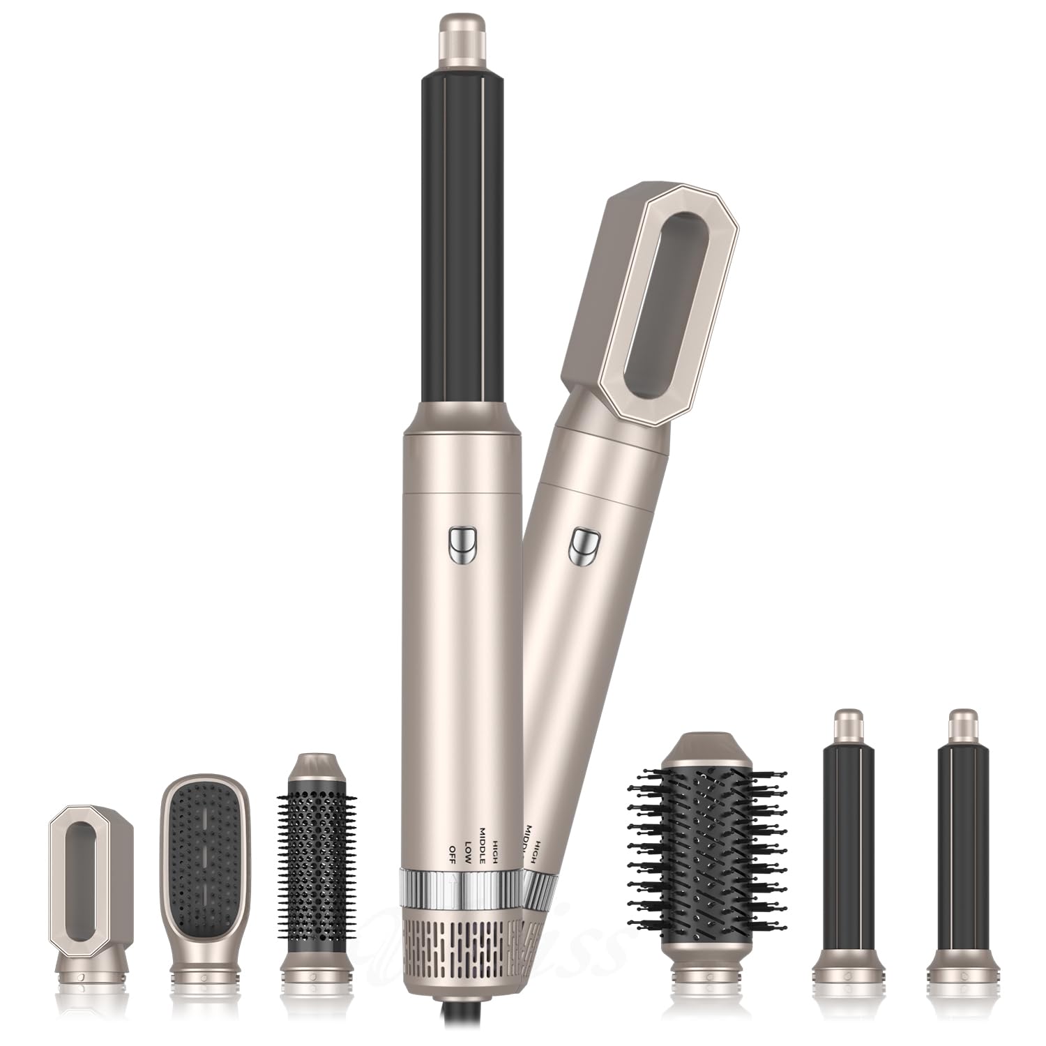 Zenvia Beauty Yitrust 6-in-1 Hair Styler with multiple attachments for curling, straightening, and styling hair.