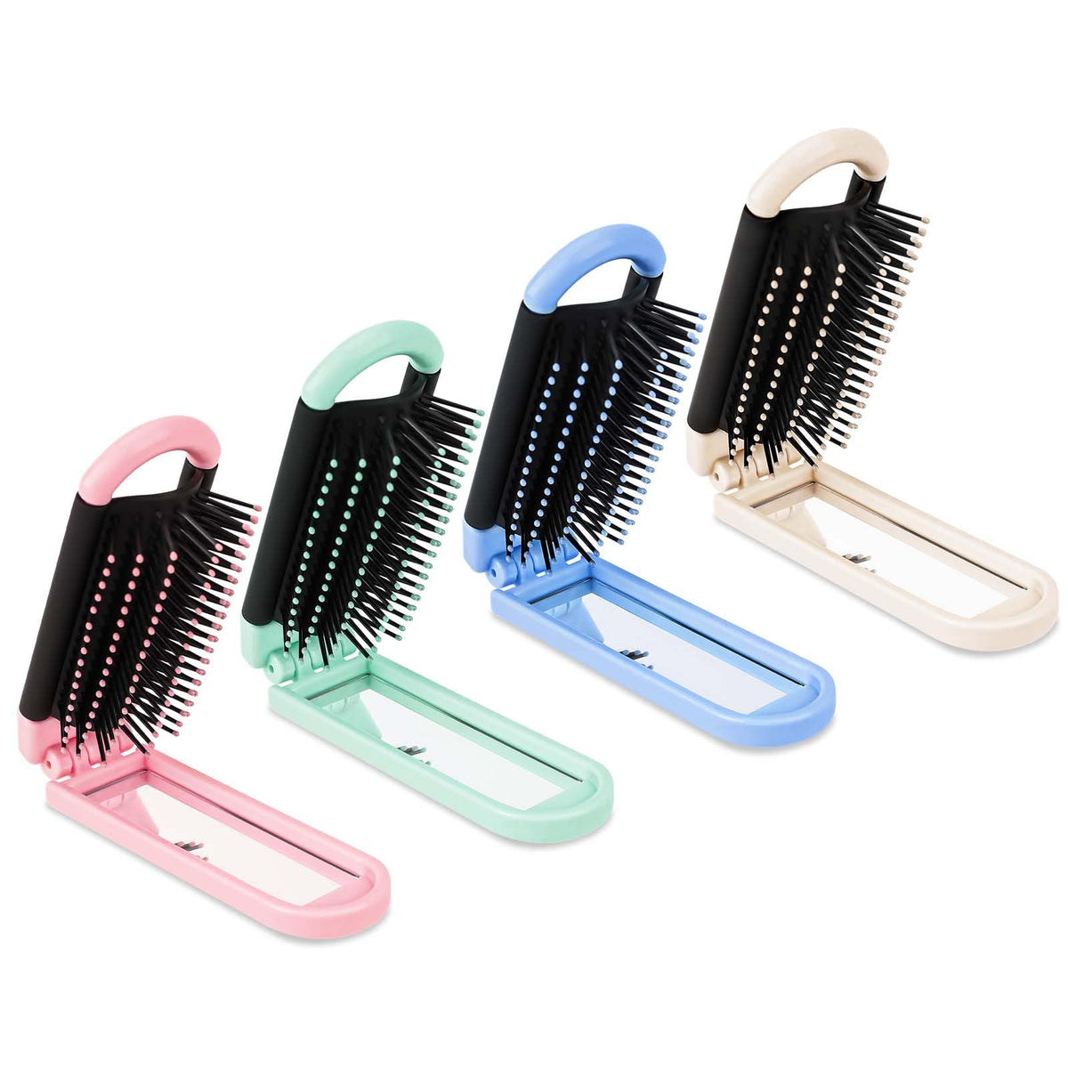 4 PCS Travel Brushes for Hair Mini Hair Brush Travel Hair Brush Foldable — product view 4