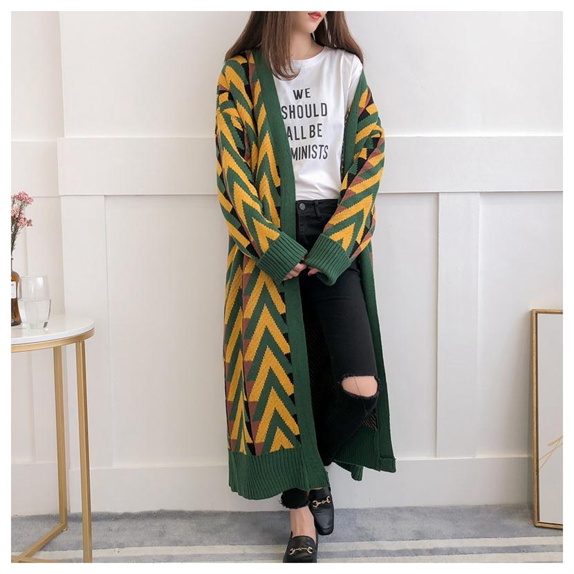 Women's Geometric Knit Cardigan – product view 8