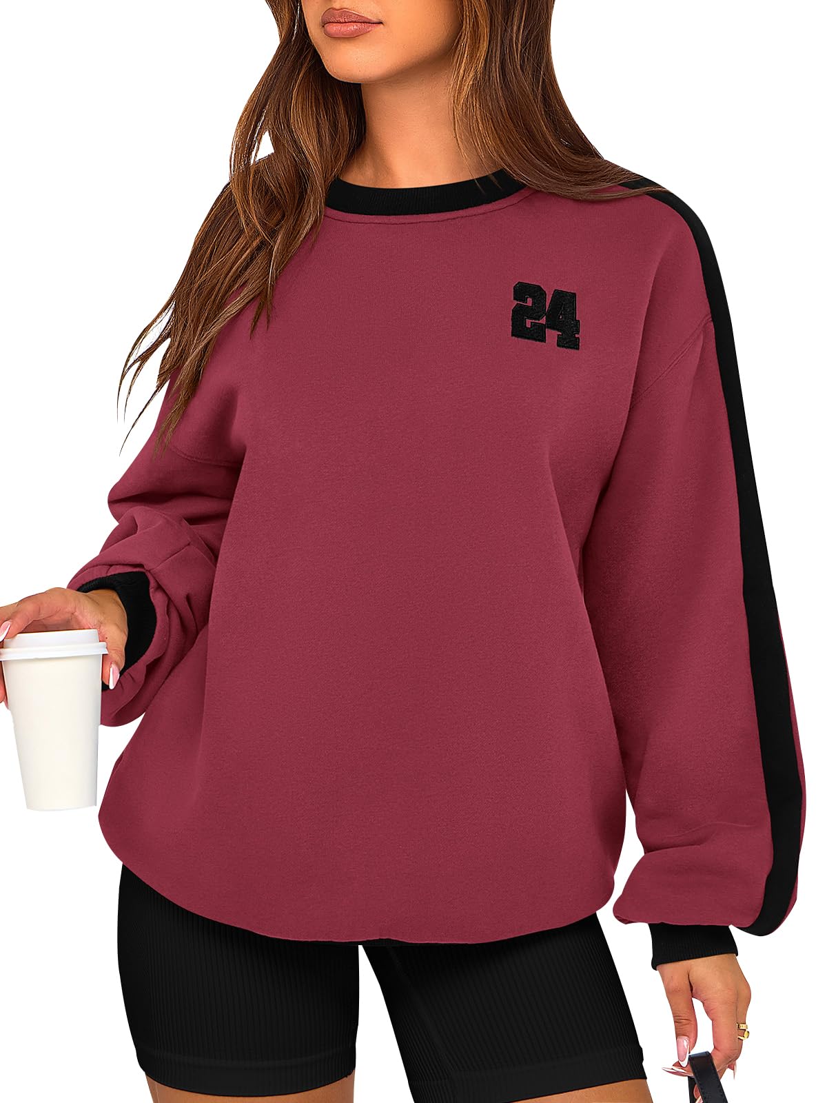 PRETTYGARDEN Oversized Graphic Sweatshirt