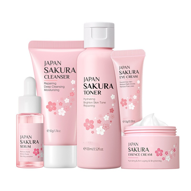 Zenvia Beauty moisturizing face cream kit with skincare products in white and pastel packaging, arranged on a neutral background.