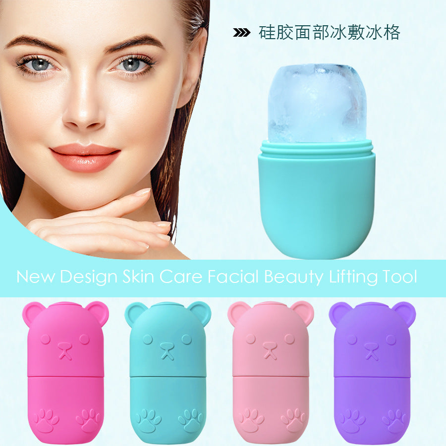 Zenvia Beauty Face Ice Massage Tool with handle and textured surface for soothing facial skincare treatment.