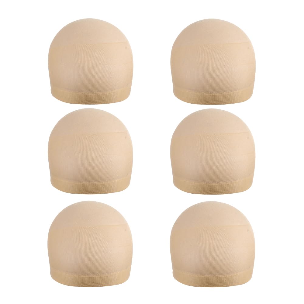 6 Pieces Wig Caps Stocking Wig Cap For Lace Front Wigs Nylon Wig product image