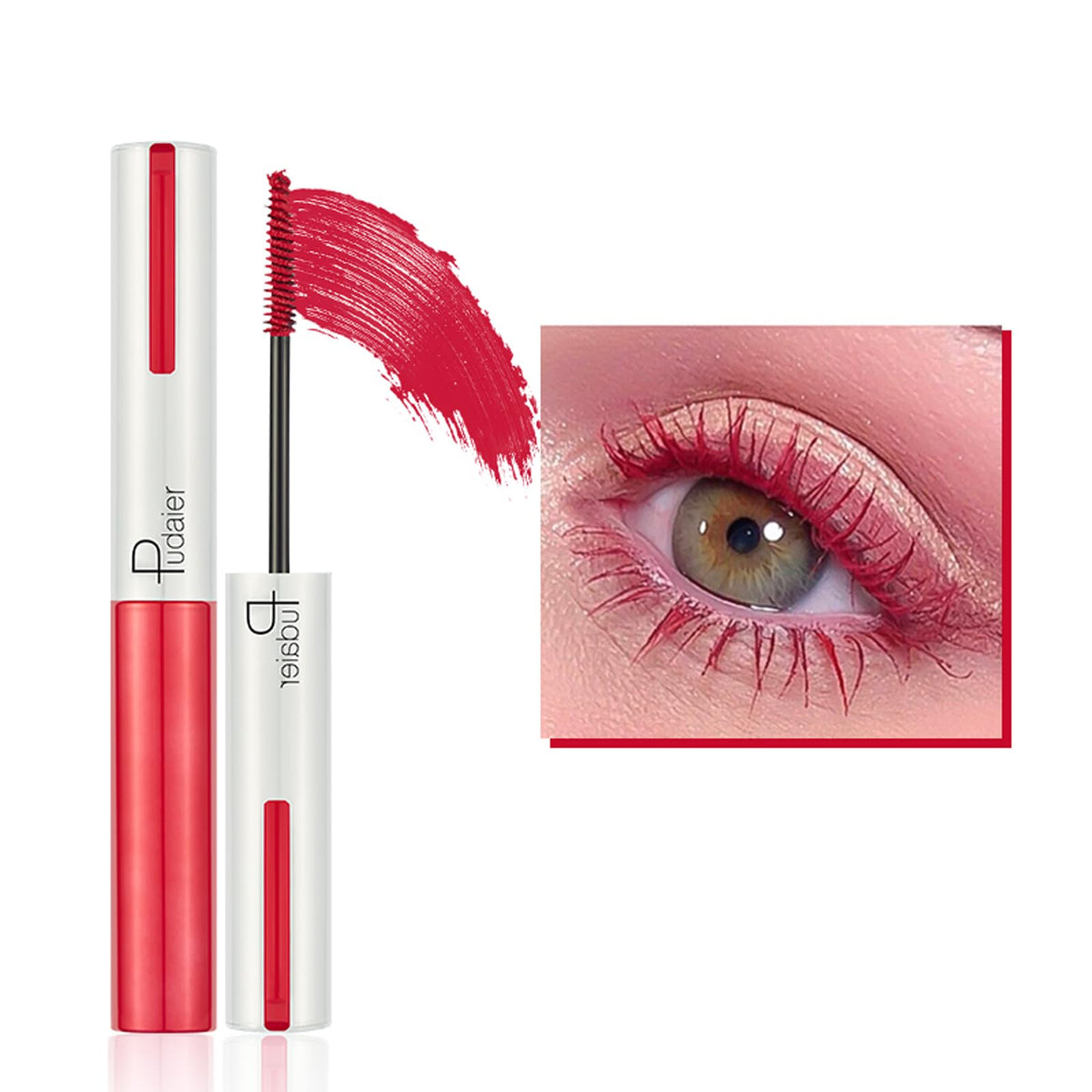 Kyannkara Washable Mascara Eye Makeup Lengthening Mascara Volumizing Mascara Mascara Makeup Red