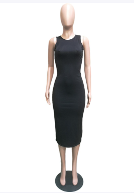 Summer Patchwork Sleeveless Dress For Women product image