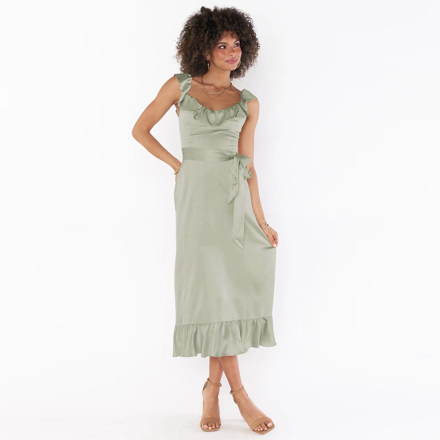 Zenvia Beauty lace-up summer dress featuring lightweight fabric and stylish design, perfect for warm-weather occasions.