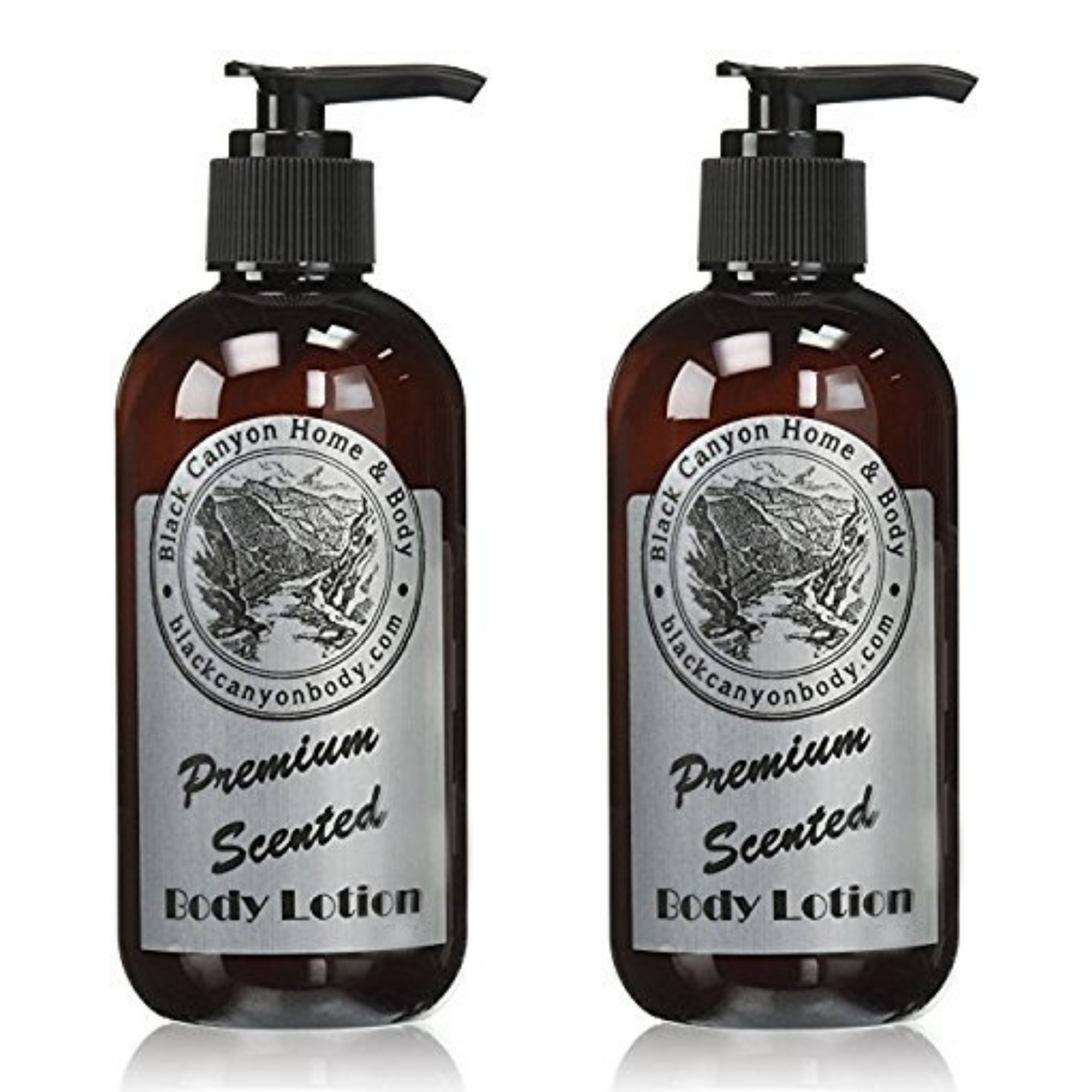 Zenvia Beauty Black Canyon Ginseng and Ginger scented luxury body lotion with lanolin and jojoba oil, 16 oz, two-pack