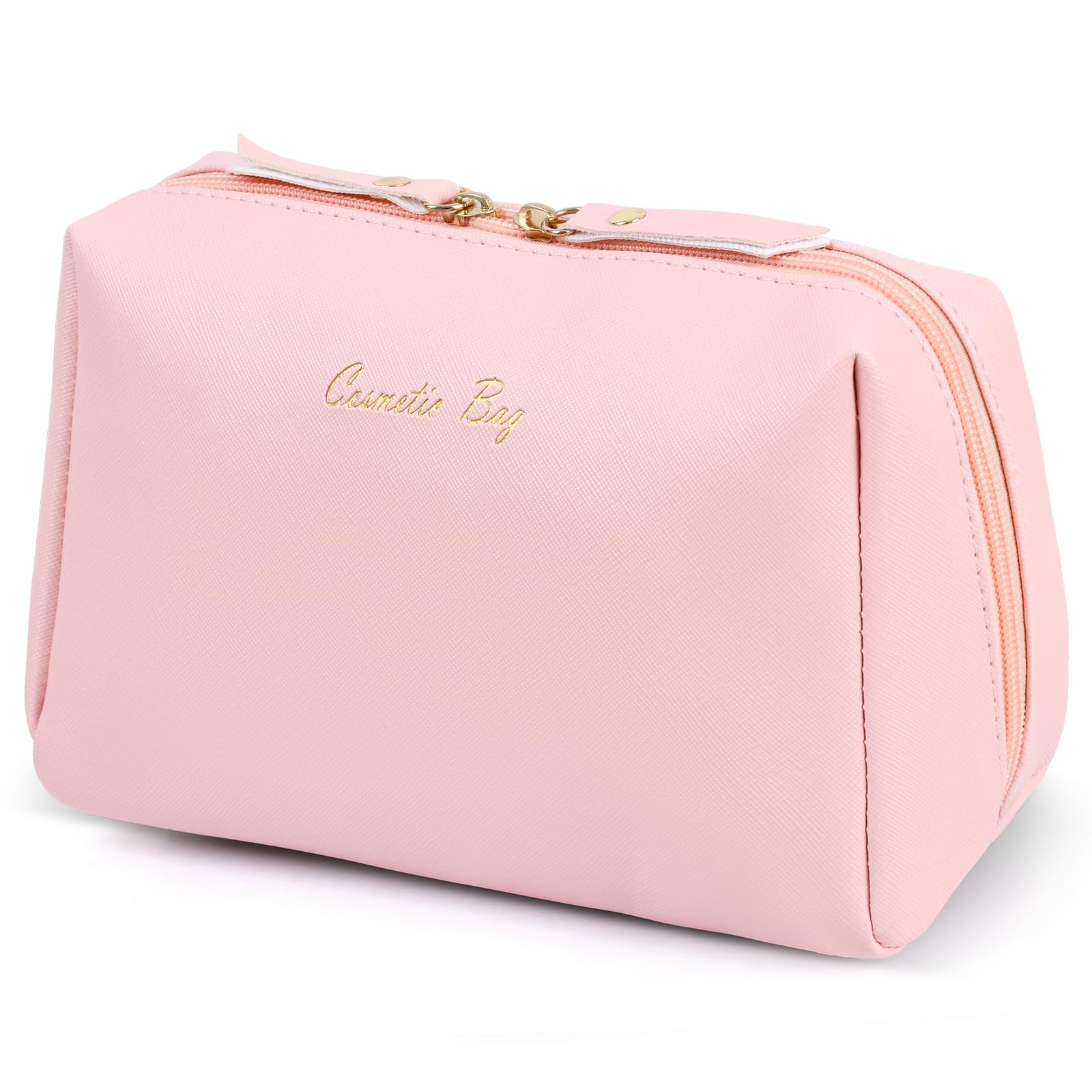 Zenvia Beauty Topwey Travel Makeup Bag with multiple compartments and zipper closure for organizing cosmetics on the go.