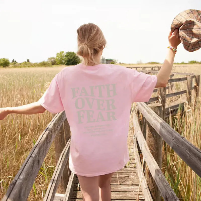 Zenvia Beauty women's loose T-shirt with letter print, casual fit, soft fabric, and stylish design.