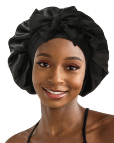 Zenvia Beauty double satin hair care cap in soft, smooth satin fabric for gentle hair protection and styling.