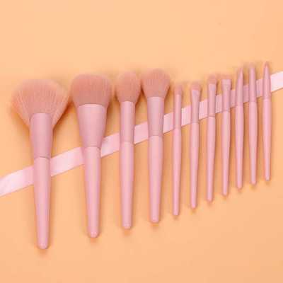 Yellow makeup brush set by Zenvia Beauty with various brushes displayed on a white background