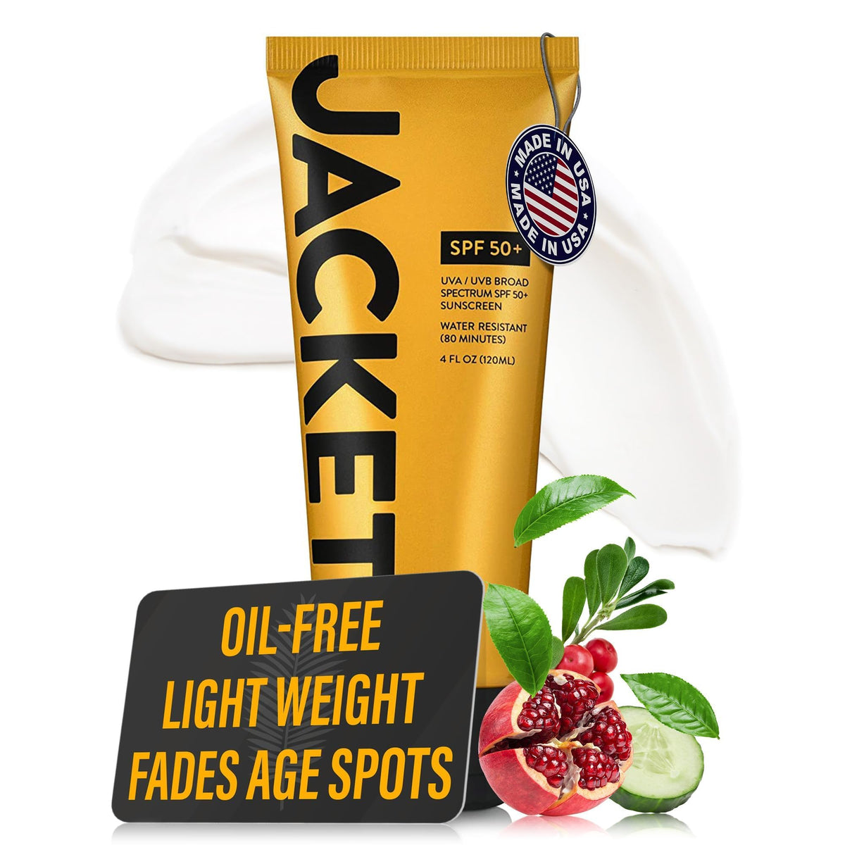 JACKET Sunscreen SPF 50+ Anti-Aging sunscreen with Vitamin C Water